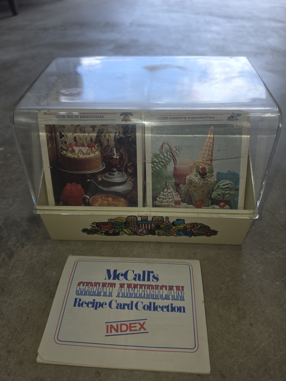 Vintage McCall's Great American Recipe Card Collection w/ Original Box